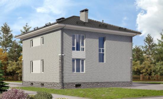 275-004-П Проект трехэтажного дома, гараж, современный дом из кирпича Севастополь | Проекты домов от House Expert