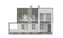 150-017-П Проект двухэтажного дома, красивый загородный дом из твинблока, Севастополь
