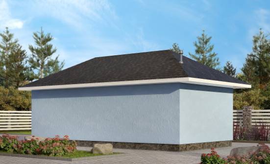 040-001-Л Проект гаража из керамзитобетонных блоков Севастополь | Проекты домов от House Expert