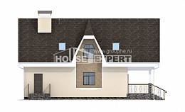 125-001-Л Проект двухэтажного дома мансардный этаж, красивый домик из твинблока Севастополь, House Expert