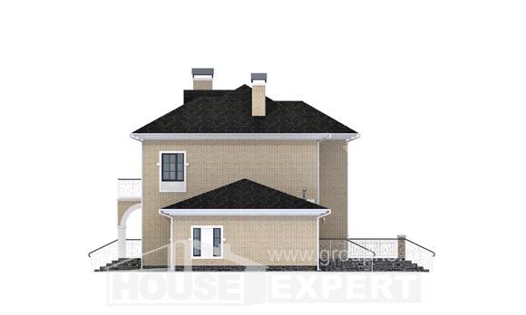 180-006-П Проект двухэтажного дома и гаражом, средний дом из кирпича, Севастополь