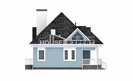 110-001-Л Проект двухэтажного дома с мансардным этажом, простой загородный дом из бризолита Севастополь, House Expert