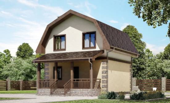 070-004-П Проект двухэтажного дома мансардой, экономичный загородный дом из теплоблока Севастополь | Проекты домов от House Expert