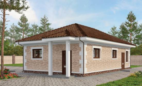 070-005-П Проект гаража из кирпича Севастополь | Проекты домов от House Expert