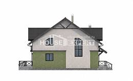120-003-П Проект двухэтажного дома мансардой, бюджетный загородный дом из газобетона Севастополь, House Expert