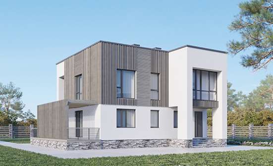 150-017-П Проект двухэтажного дома, компактный дом из газобетона Севастополь | Проекты домов от House Expert