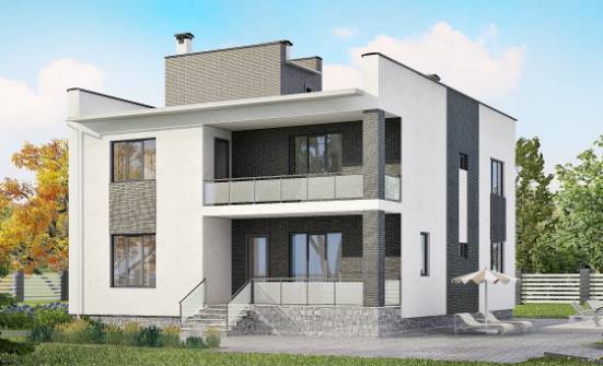 225-001-П Проект двухэтажного дома, классический коттедж из бризолита, Севастополь