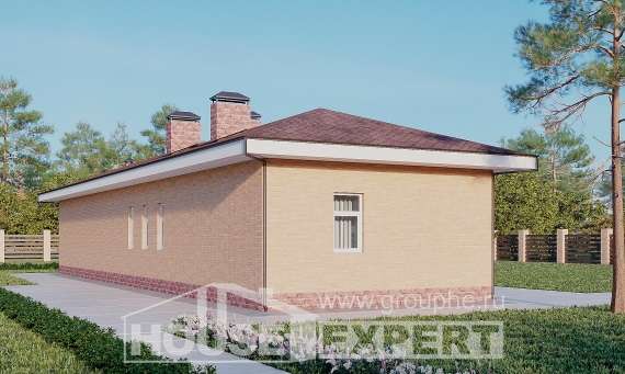 110-006-П Проект бани из газобетона Севастополь, House Expert