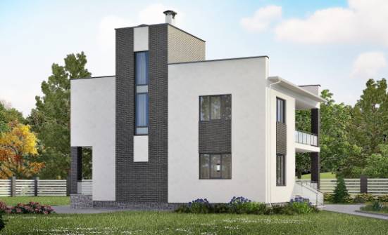 225-001-П Проект двухэтажного дома, классический коттедж из бризолита, Севастополь