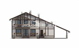 250-002-Л Проект двухэтажного дома с мансардным этажом и гаражом, классический загородный дом из кирпича Севастополь, House Expert
