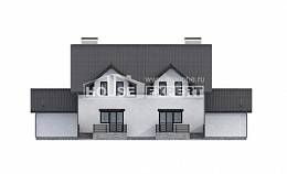 290-003-П Проект двухэтажного дома мансардный этаж, просторный домик из пеноблока Севастополь, House Expert