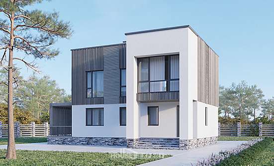 150-017-П Проект двухэтажного дома, небольшой домик из теплоблока, Севастополь