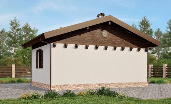 040-003-П Проект бани из бризолита Севастополь | Проекты одноэтажных домов от House Expert