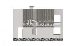 150-017-П Проект двухэтажного дома, компактный домик из керамзитобетонных блоков, Севастополь