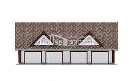 145-002-Л Проект гаража из бризолита Севастополь, House Expert